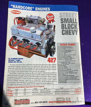 How much? See the bottom number. Ouch. Just an engine?!